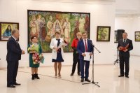 Открытие выставки народного художника Чувашии К. Долгашева