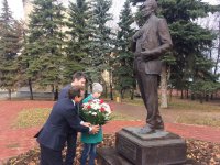Состоялось возложение цветов к памятнику Г.Н. Волкову Состоялось возложение цветов к памятнику Г.Н. Волкову