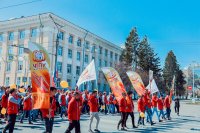 Коллектив ЧГПУ принял участие в первомайском шествии