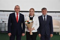 Профессору  ЧГПУ Ольге Чернояровой вручен знак "Заслуженный работник физической культуры и спорта Чувашской Республики"