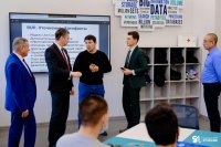 Замдиректора Академии Минпросвещения Х-А.С. Халадов и руководитель проектного офиса А.В. Вотинцев проверили ход реализации проекта Технопарка