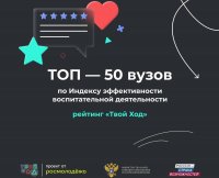 Университет Яковлева вошел в топ-50 по индексу эффективности воспитательной деятельности Университет Яковлева вошел в топ-50 по индексу эффективности воспитательной деятельности